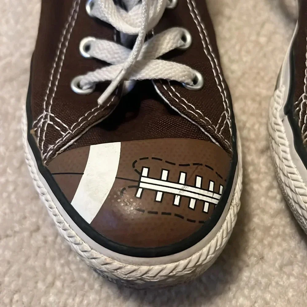 Special Edition Football Print Converse Size 2